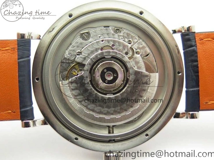 MIROTIME 0518 Portofino Automatic SS FKF 1:1 Best Edition Blue Dial on Blue Leather Strap A Cozy 7133